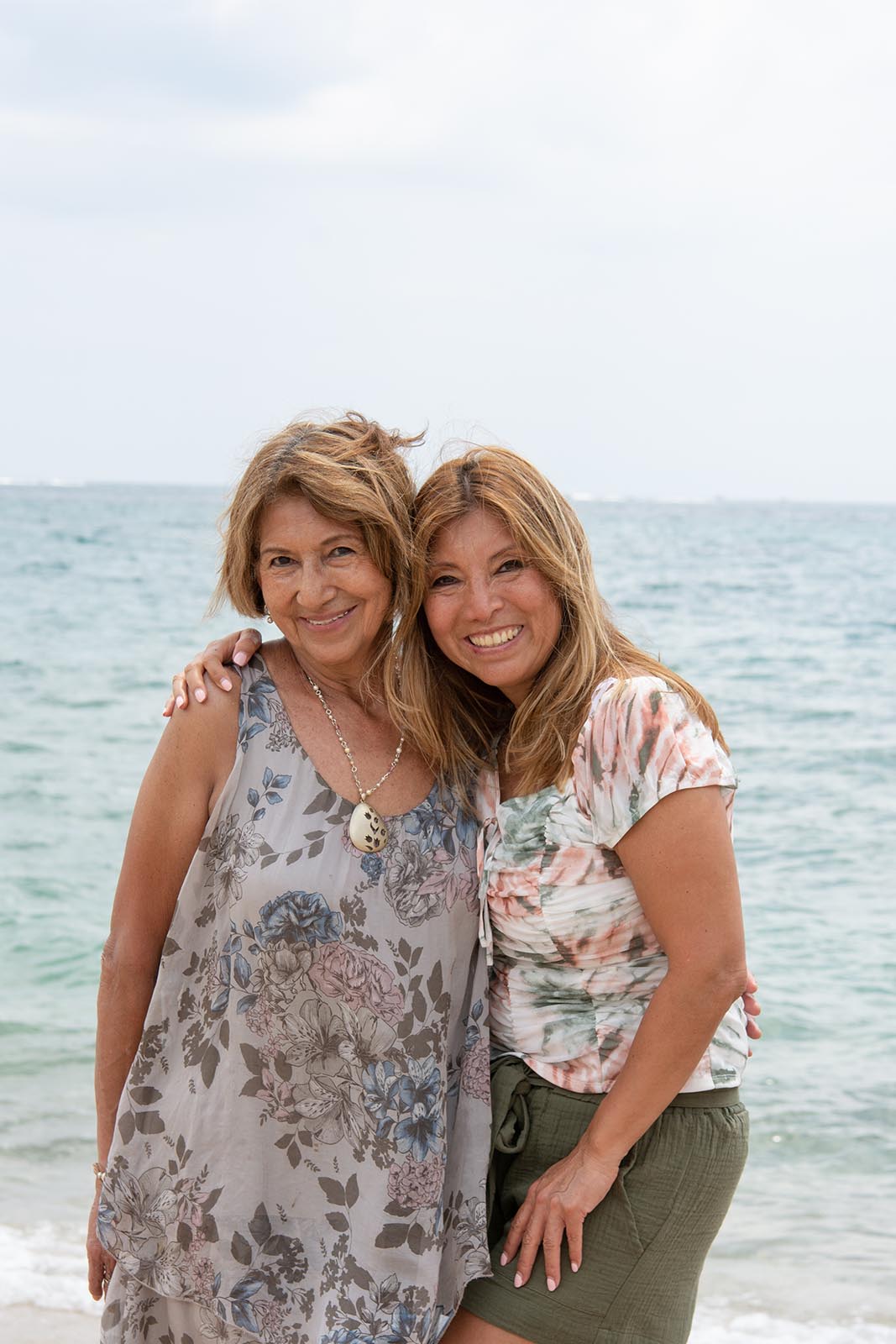 Family moments by the beach