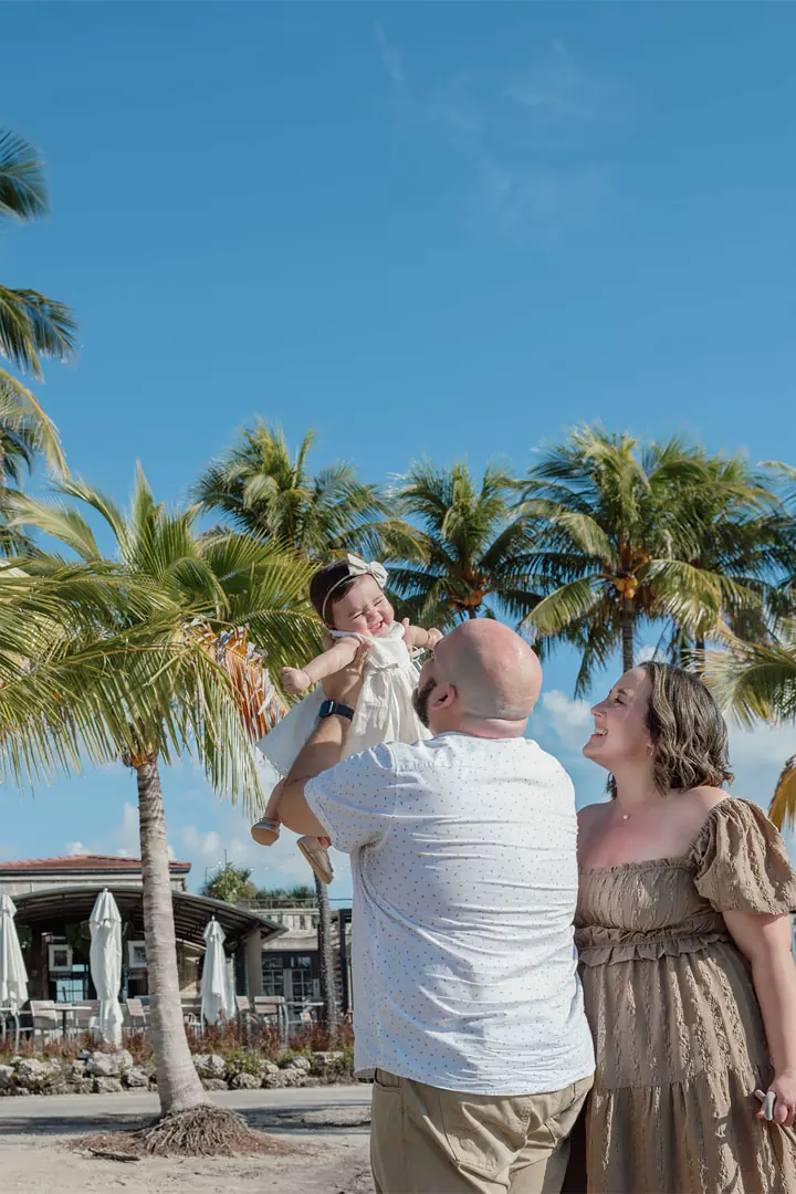 Candid and natural moments captured during a fun family photo session